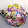 Sanrio's Mid-Autumn Festival Automatic Folding Umbrella - 3 Folding Design, Vivid Cartoon Pattern, Suitable for Outdoor Activities, A Gift for Fans In