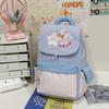 Schoolbag Japanese Cartoon Cute Little Girl Backpack Female Niche Design Retro Versatile Plaid Large Capacity Student Schoolbag