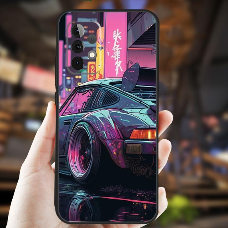 Japan JDM Sport Car Case For Samsung Galaxy A32 A56 A16 A15 A22 A52 A54 A14 A26 A36 A55 A35 A05 A06 A53 A33 A13