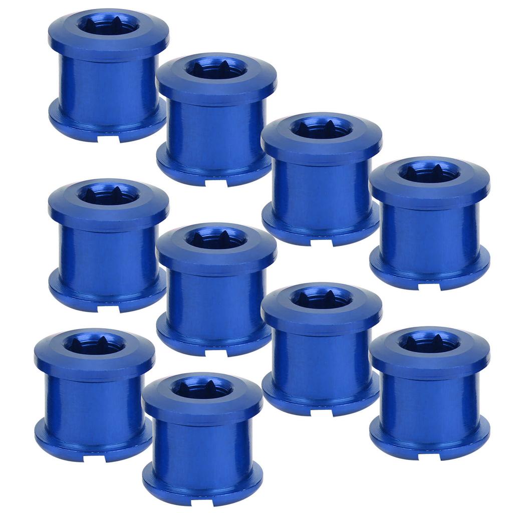 10Pcs Disc Screw Chainwheel Chainring Bolts Accessory for Mountain Bike Road BicycleBlue