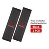 cxdjmy1 For Mitsubishi 1/2PCS Car Leather seat belt protective neck and shoulders cover Outlander Lancer L200 ASX Pajero Grandis Eclipse