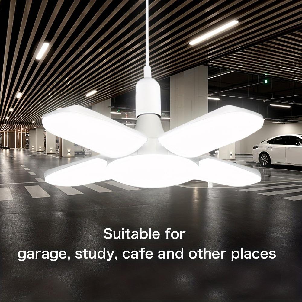 E27 Fan Foldable 28W LED Bulb AC 220V 40 Bulb Deformation for Home Ceiling Lights Warehouse and Garage White Light 6500K Bulb