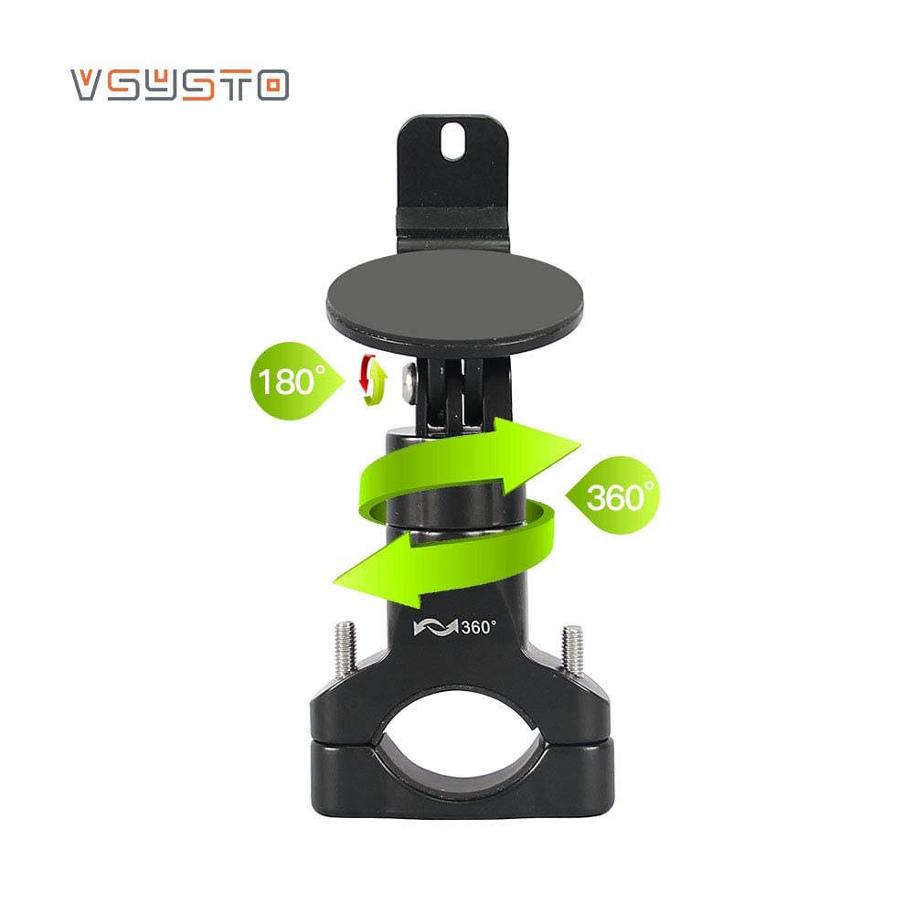 VSYSTO Camera Rotating Recorder Motorcycle Dash Cam Holder Motorcycle/Bicycle Holder, Anti-Theft Stand, 360-Degree Holder,