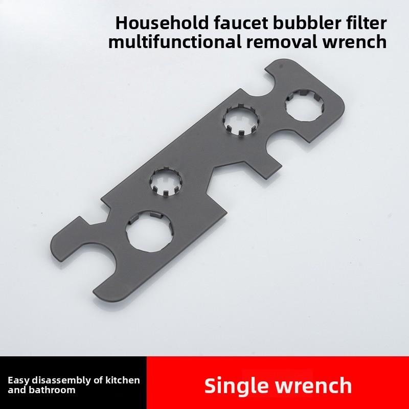 6 in 1 Basin Faucet Wrench Universal Sink Nozzle Removal Tool for Kitchen Bathroom Maintenance Plumbing Repair Installation