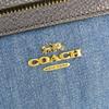 Gebrauchte COACH Handtasche Prairie Satchel 67332 Denim/Leder Indigo Marineblau