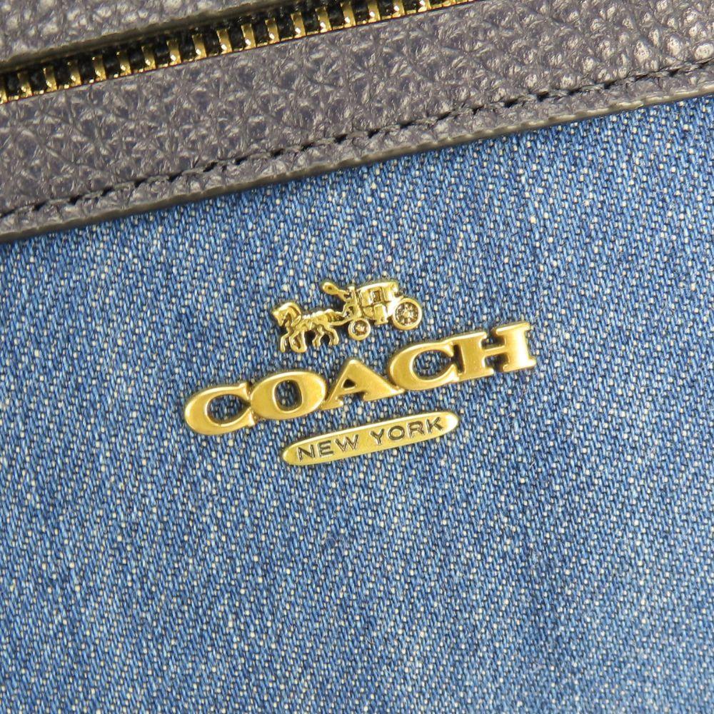 Gebrauchte COACH Handtasche Prairie Satchel 67332 Denim/Leder Indigo Marineblau