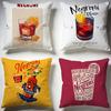 Stylový povlak na polštář Negroni Cocktailful Stylový omyvatelný povlak na polštář Ideální pro dekoraci pohovky, ložnice, auta