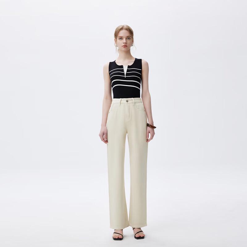 

Женские джинсы прямого кроя из смесового тенселя Fengmao FMKL3091 28