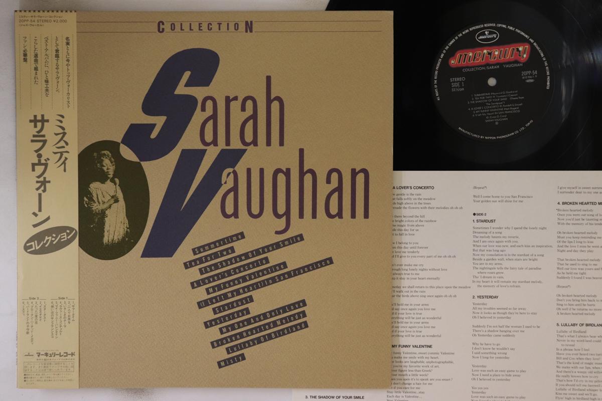 

LP Record SARAH VAUGHAN - Collection 20PP54 MERCURY 1983 Japan Obi Jazz Used
