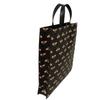 Used GG Supreme Bee Tote Bag In Black with Logo Embossed Calfskin Bee All-Over Print (Size 681298, UIEBN 1058, 7924)