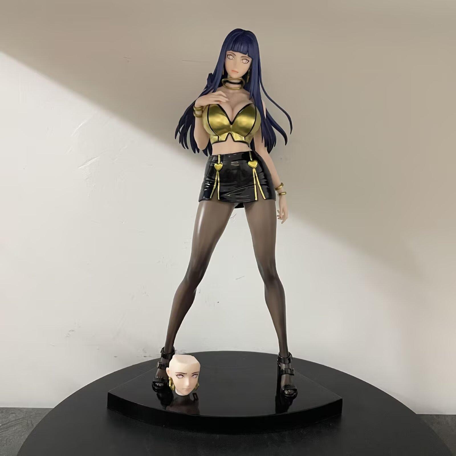

Anime Naruto Hinata Hyuga Gk Figurine Interchangeable Head Ninja Girl Collectible Model Desktop Decoration Birthday Present For Anime Fans