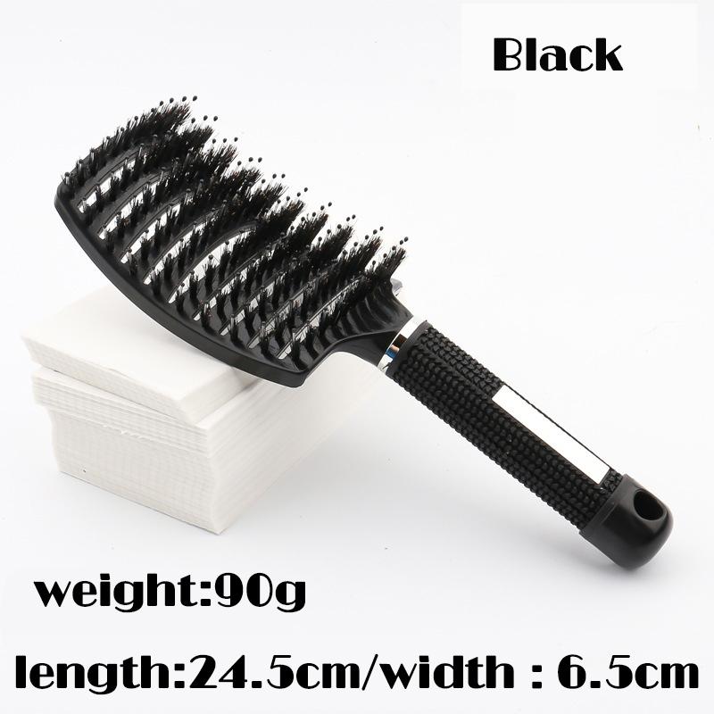 

Нейлоновая щетка с щетиной, массажные расчески для кожи головы, щетки для распутывания волос, антистатическая лопатка, расческа, парикмахерский инструмент для укладки