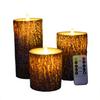 Pine Tree-Shaped Remote-Controlled LED Candle Light Faux Wax Finish Romantic Decor for Birthdays Proposals JH-572 Three-Piece