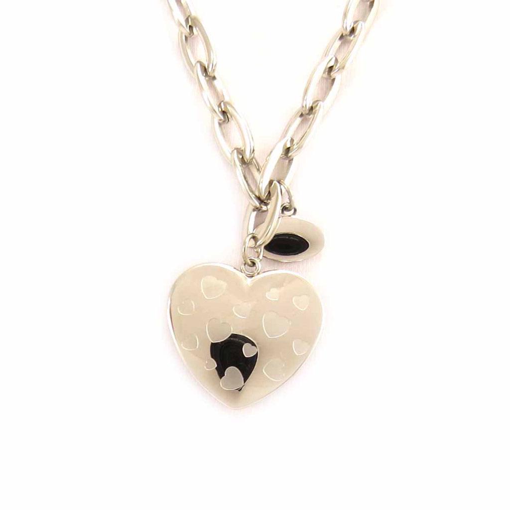 Altesse [L1317] - Collier acier 'Love' argenté