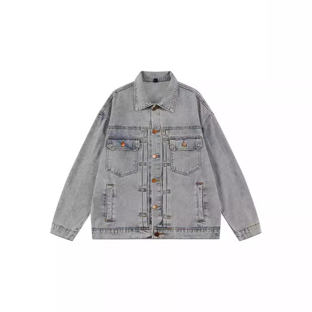 Denim Lapel Denim Jacket Casual Trendy Loose Versatile Denim Jacket