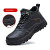 Waterproof Work Shoes Men Labor Shoes Anti-slip Leather Safety Shoes Men Safety Shoes Steel Toe Safety Sneakers for Work