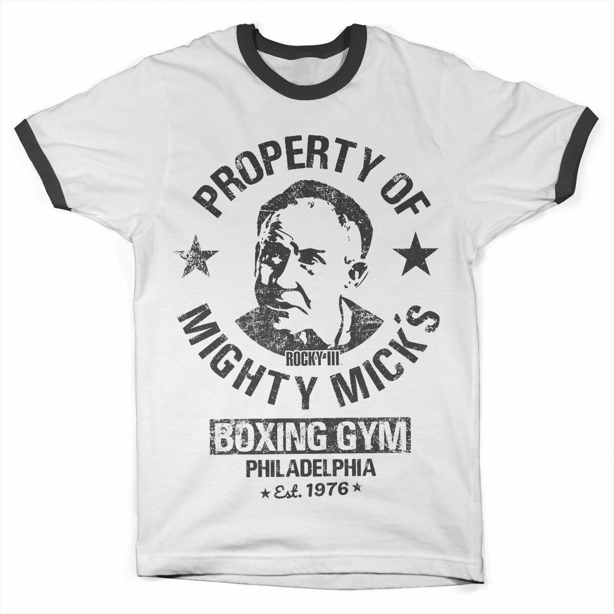 Licence Officielle ROCKY Puissant Mick s Gym Contraste T-SHIRT S-XXL Tailles XXXXL