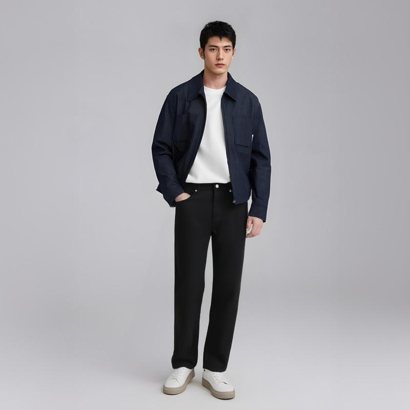 ZARA Jeans Men's Black Moderate Straight Fit Pants 3991310-800