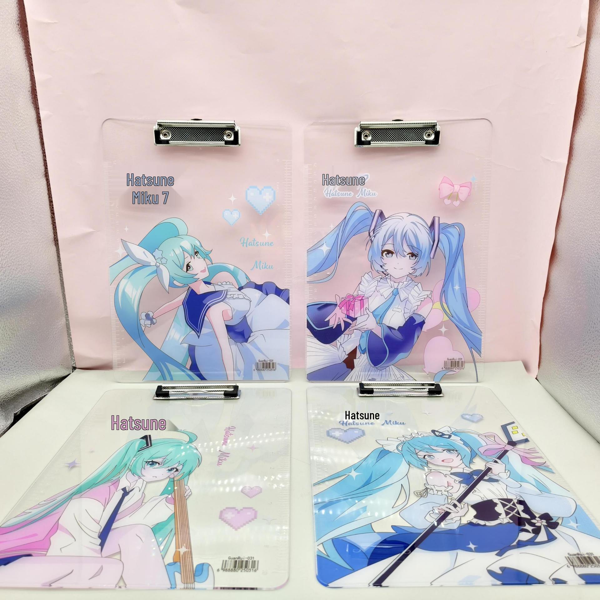 Labubu A4 Acrylic Clipboard: Cute Cartoon Transparent Writing Pad with High-Style Design