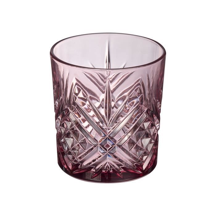 Verre - Arcoroc - Broadway Colors - 30cl - Mauve - Lot De 6 Pièces