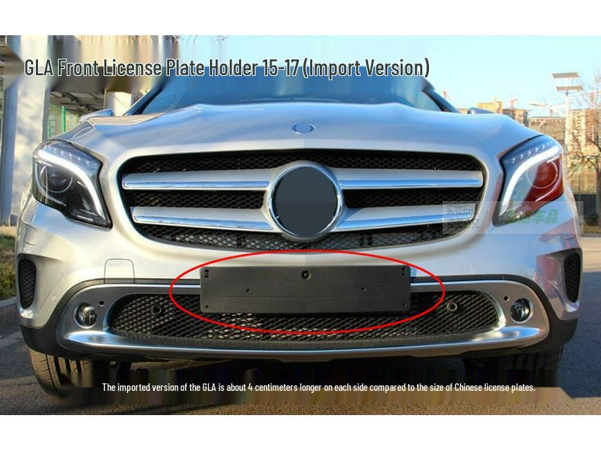 Mercedes W156 GLA200/220/260 Front & Rear License Plate Bracket Holder