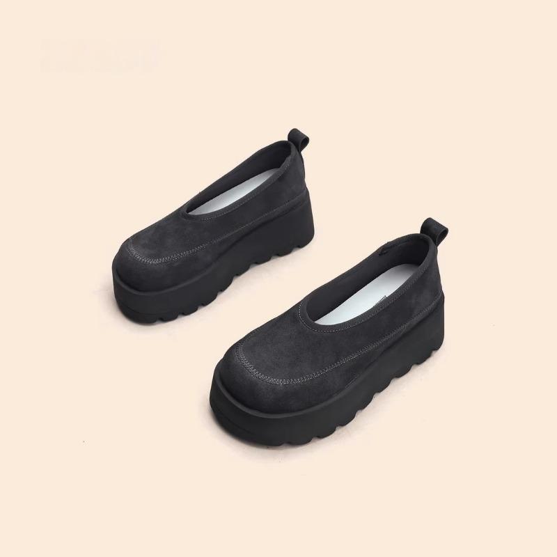 2025 Spring New Women's Shoes Comfortable Casual Shoes Shallow Platform Women's Shoes Height Increase Loafers