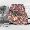 Geometric Mosaic Knit Blanket Square Pattern Soft Cozy Throw Blanket for Sofa Bed Decoration Gift