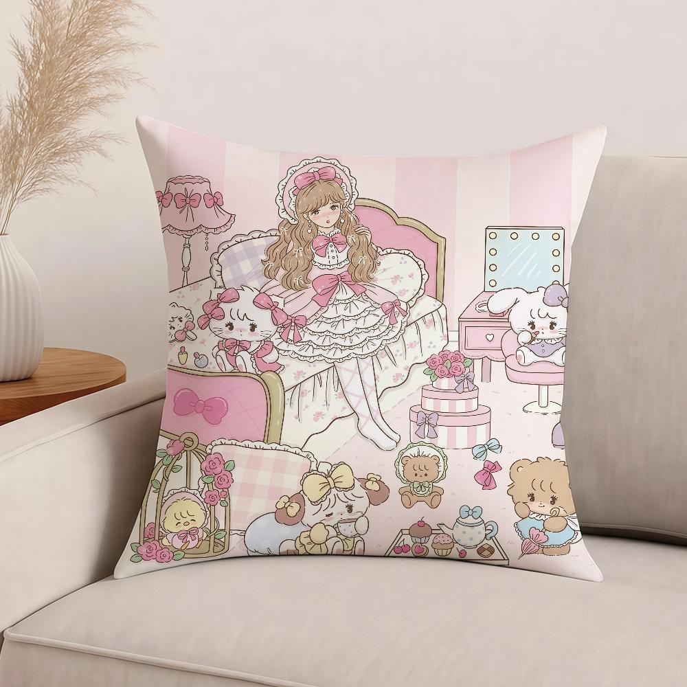 Cartoon Mikko cute cawaii Pillow Case Office Cushions Suitable For Sofa Car Bedroom Decorative Cushion Cover