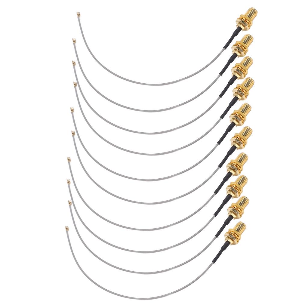 10PCS Coaxial Adapter Cable RF Signal Extension Cables 50 Ohms for GPS Systems Receivers Scanners