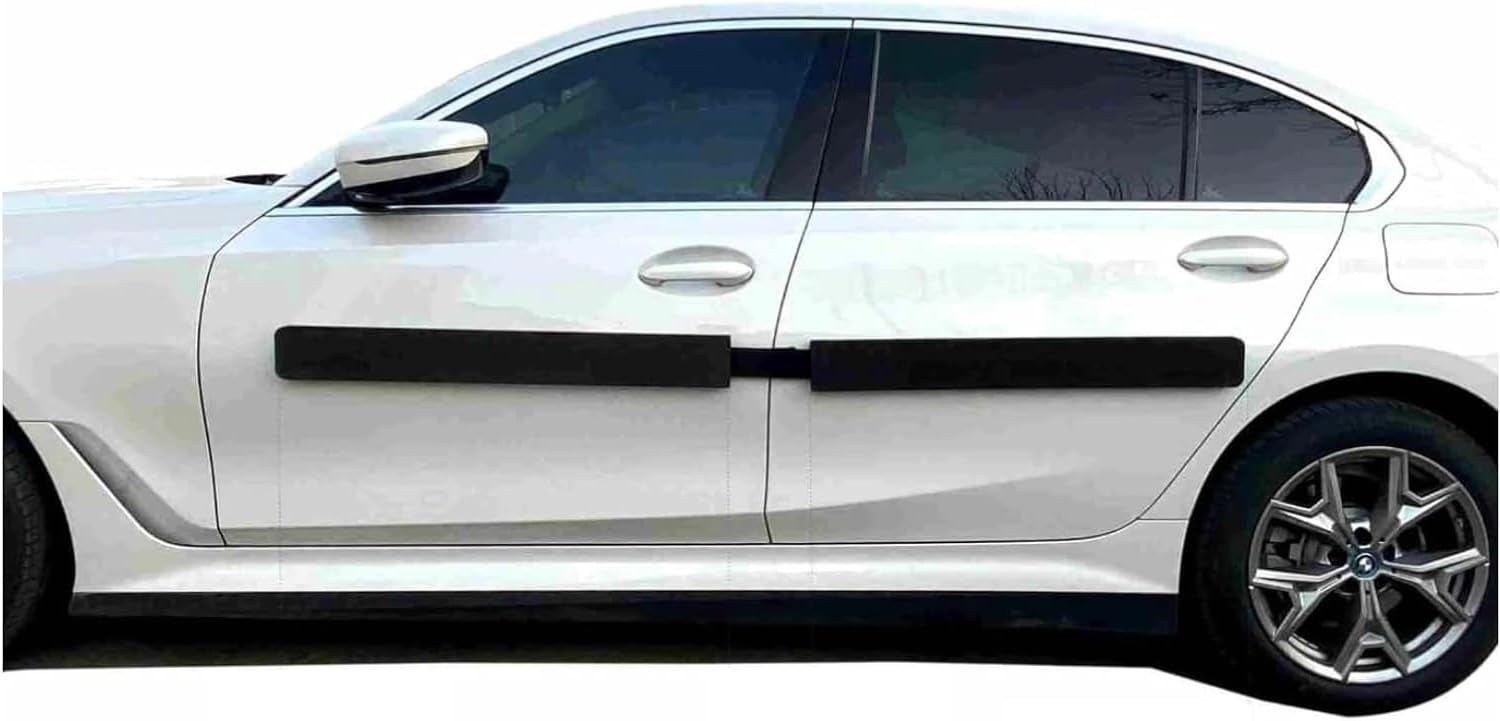 

MECHLAND Защита двери автомобиля, простая установка, изготовлена из надежного EVA, набор для пробивки дверей, магниты, материал, защита, 85 см, 2 шт. [Продукт] чёрный