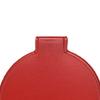 Single Sided Folding Circular Mirror Plastic Portable Compact Cosmetic Pocket Mirror Red