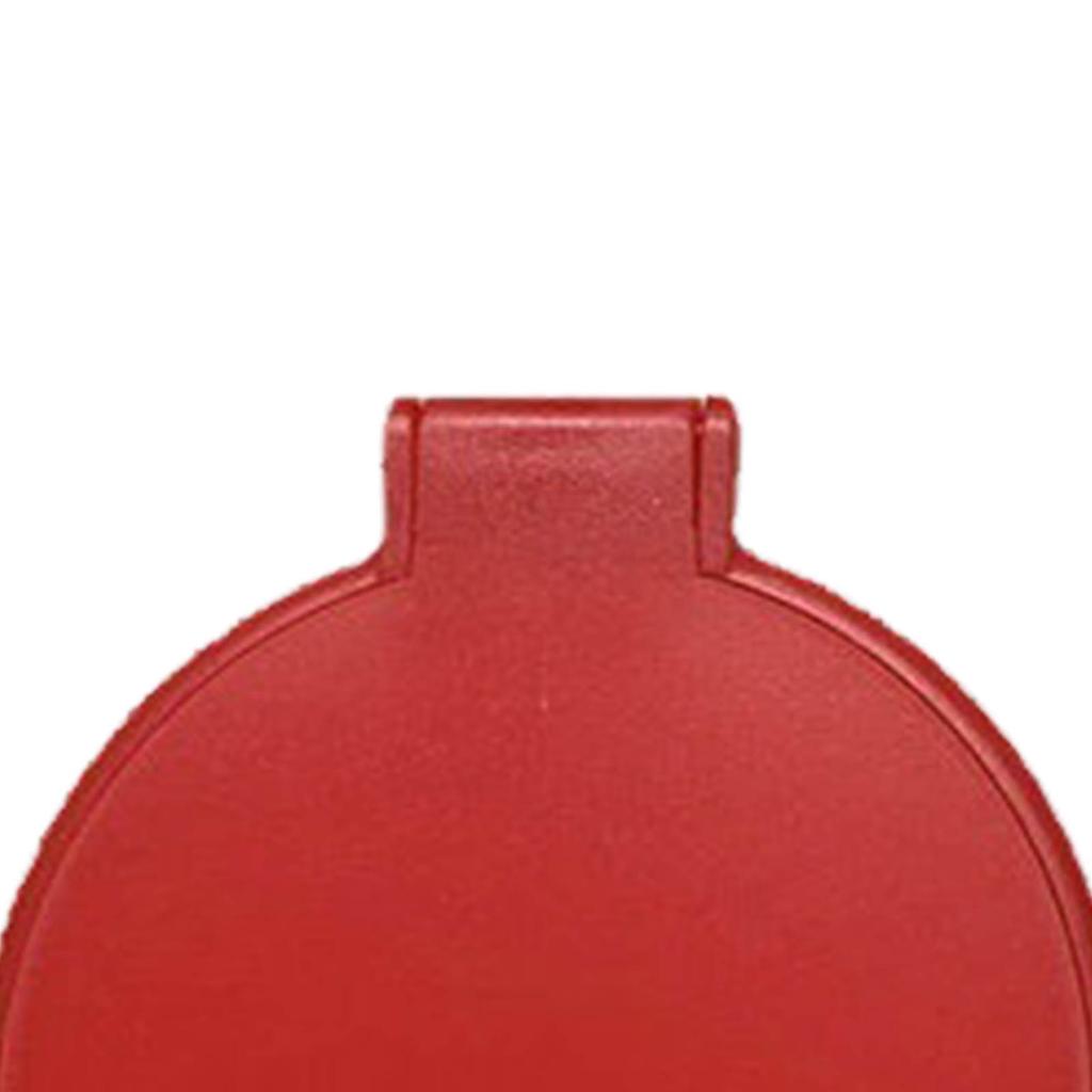 Single Sided Folding Circular Mirror Plastic Portable Compact Cosmetic Pocket Mirror Red
