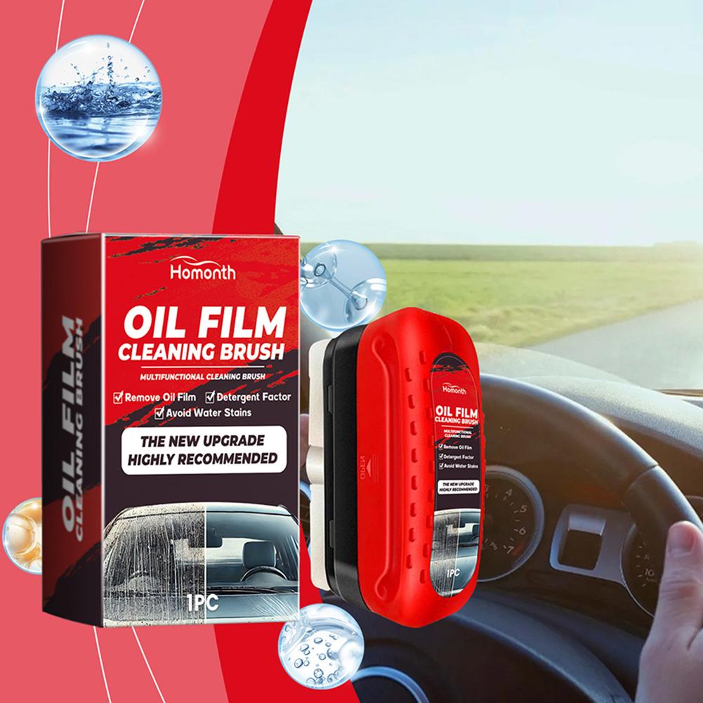 Autoglas glänzend, leistungsstarker Auto-Windschutzscheibenreiniger, Ölfilm-Entferner, Autofensterglasreiniger, entfernt Schmutz, Auto-Reinigungsbürste