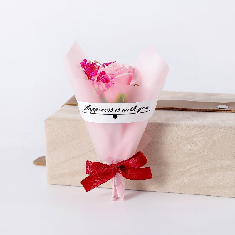 Hand Gift Mini Full Star Dried Flower Bouquet Gift Set with Small Gift Bouquet Soap Flower Eternity Bouquet