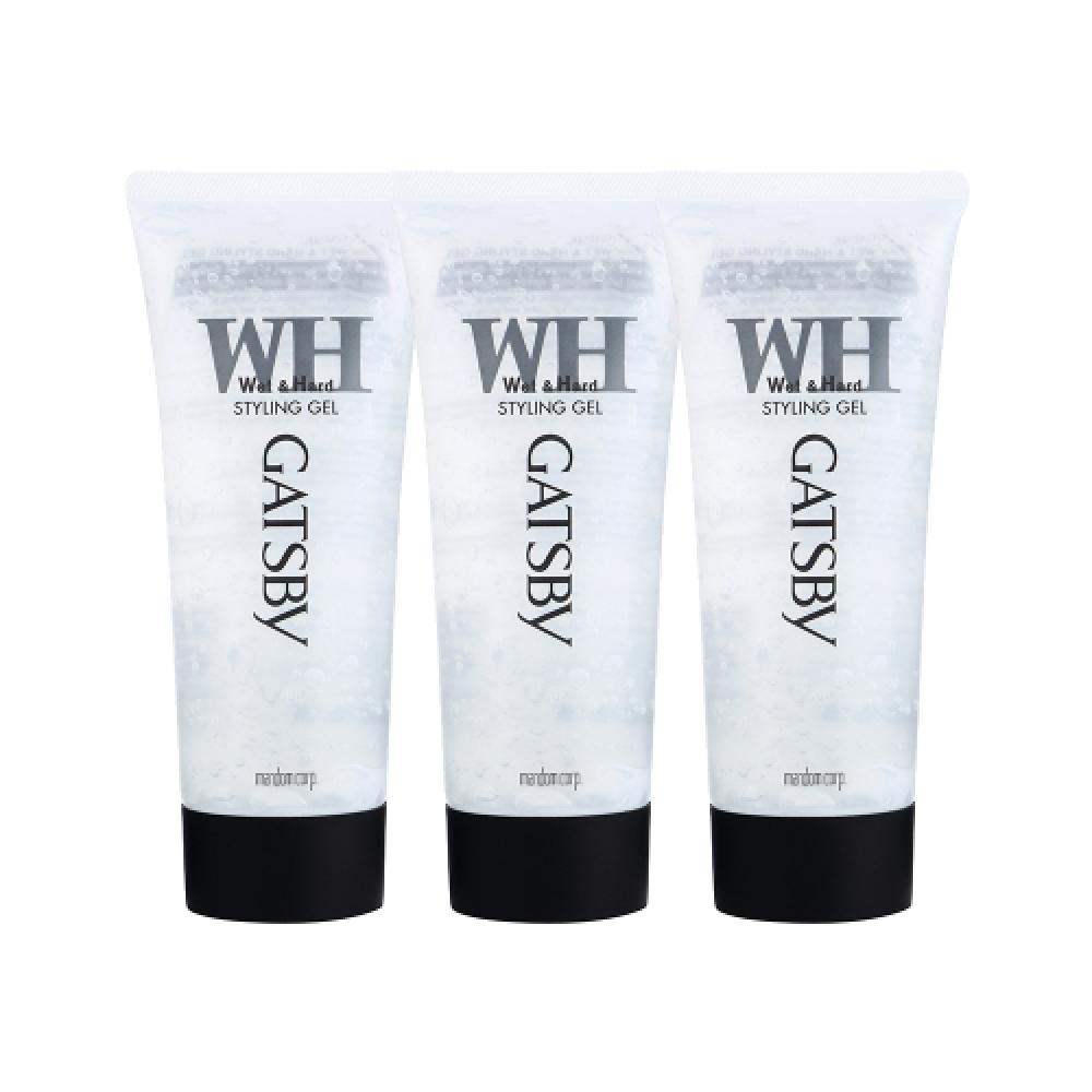 Gatsby Styling Gel Wet   Hard 200g 3pcs FREE