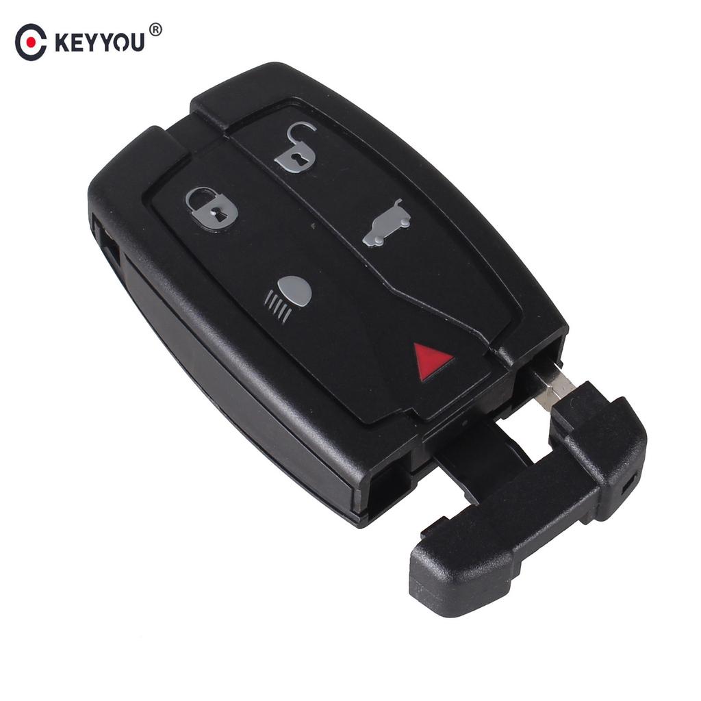 KEYYOU New Replacement 5 Buttons Remote Key Blade Fob Shell Case Fit For Land Rover Freelander 2 3