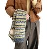 Korean Version of the New Fair Island Jacquard Knitted Scarf Women's Autumn and Winter Warm Student Couple Contrasting Color Atmosphere Scarf