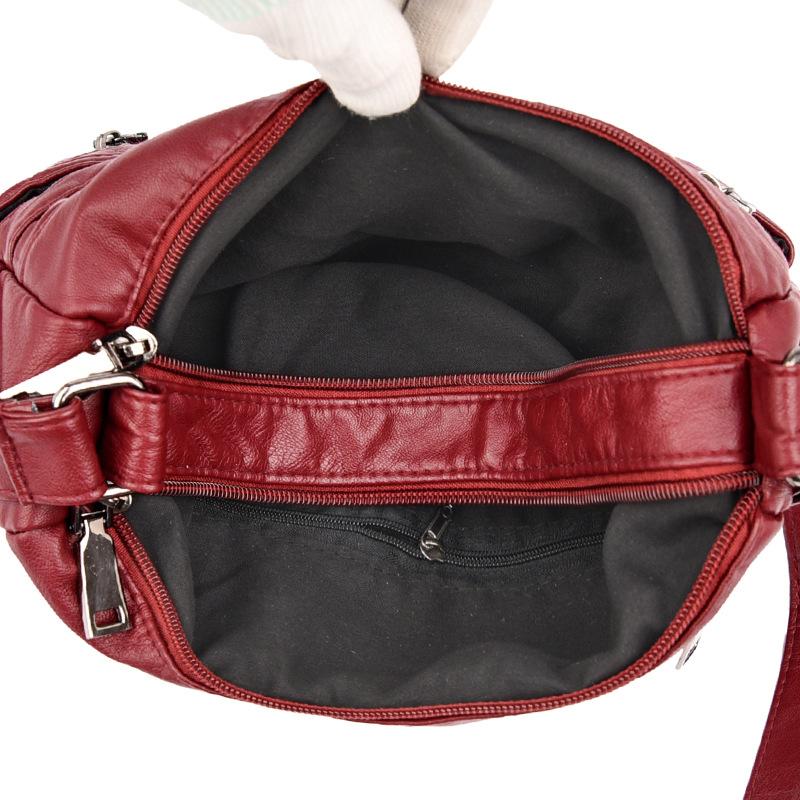 Soft Leather Luxury Handbags Purse Women Bag Designer Multi-pocket Crossbody Shoulder Bag for Female