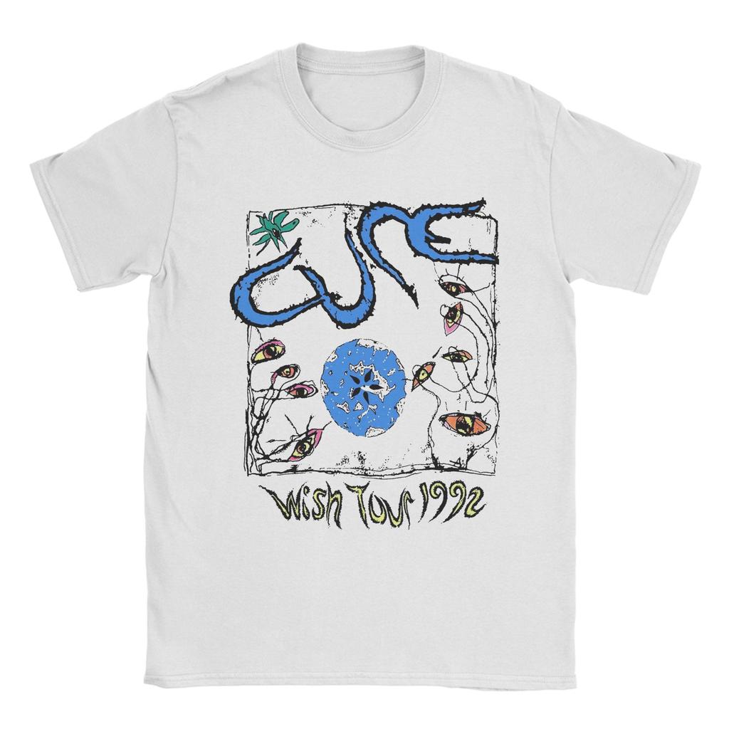 Leisure 1992 Wish Tour Music Rock Band T-Shirt Men's Women Short Sleeve The Cures Crewneck Summer Top