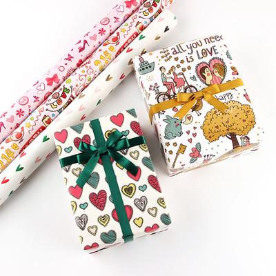 Valentines Day Wrapping Paper Colorful Craft Paper Set Wedding Gift Wrap Glittery Gift Wrapping Paper For Valentine'S Day Gift