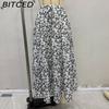 BITCED Women's Fashion Casual Floral Print Summer Spring Skirt