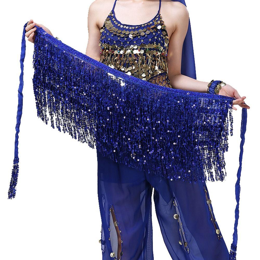 Sequins Tassel Belly Dance Accessories Belly Dance Belt Belly Dance Costumes Belly Dancing Scarf