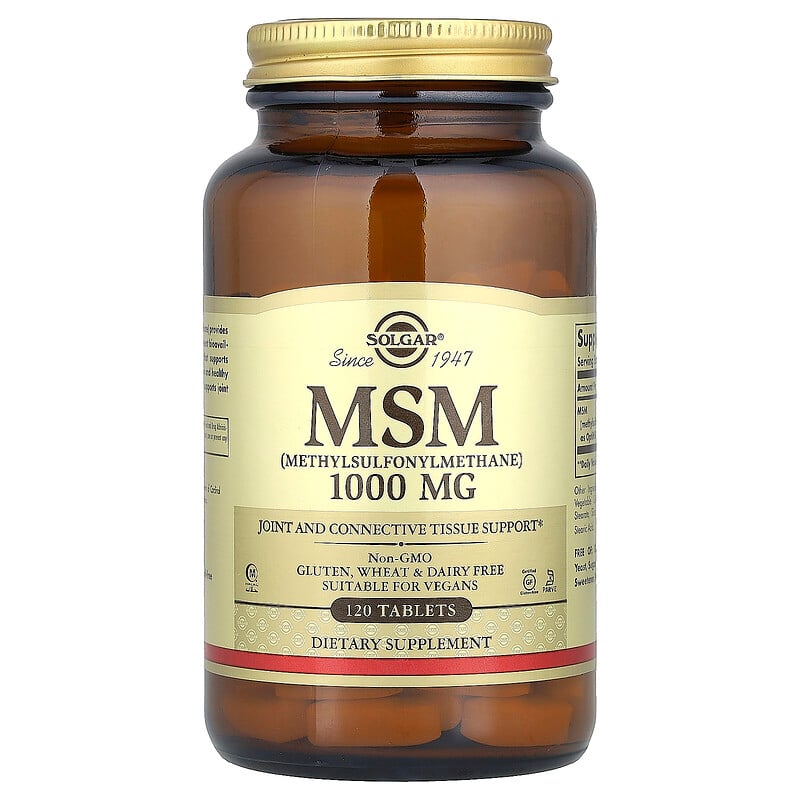 MSM (Methylsulfonylmethane), 1,000 Mg, 120 Tablets