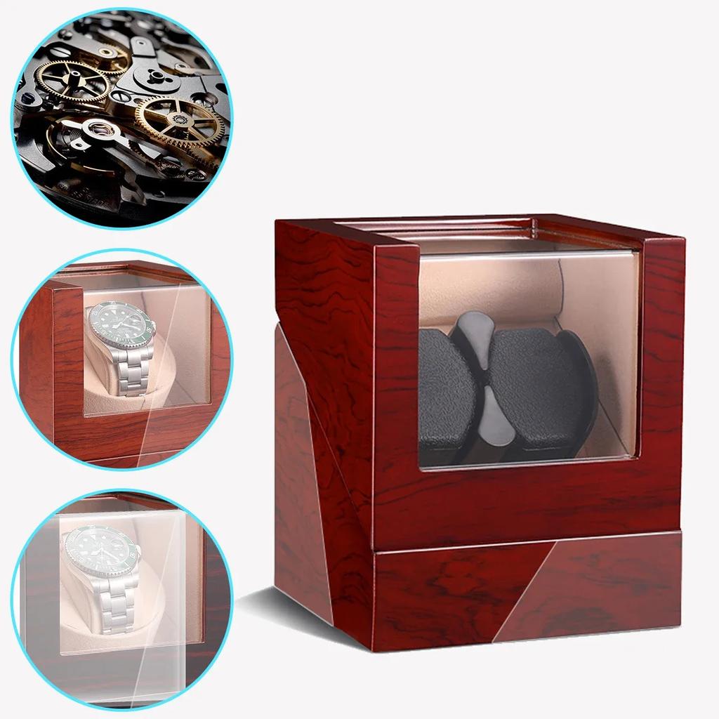 Multicolor Watch Winder For Automatic Watches Watch Box USB Cable with Battery