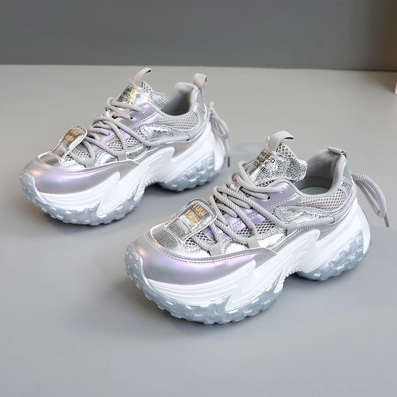 

S8888 Новая весенне-летняя популярная обувь для папы, модная женская обувь в корейском стиле с дышащей сетчатой ​​поверхностью с поднятой подошвой 40