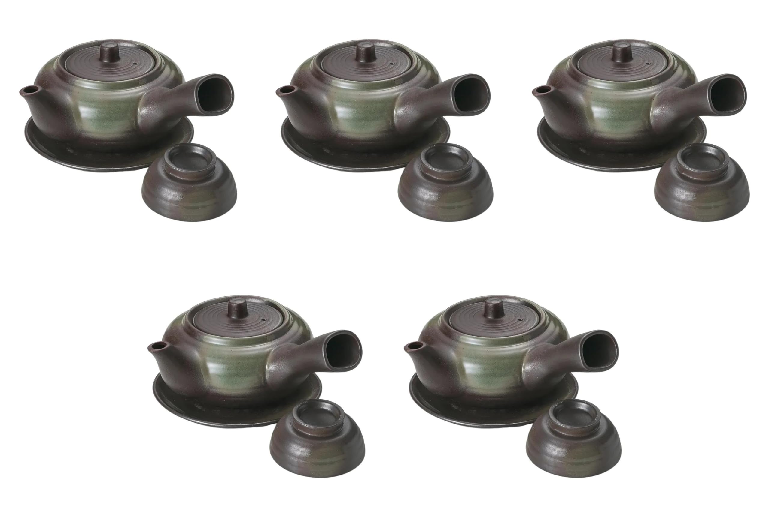 

Set of 5 Black Blown Teapots x Teapots Made in China by Setomonohonpo Teapot-Shaped [11 6.4cm (320cc)]