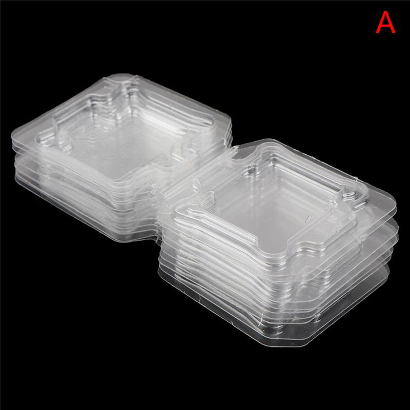 10Pcs Cpu Box Cpu Plastic Protective Case Cpu Clamshell Tray Case Container