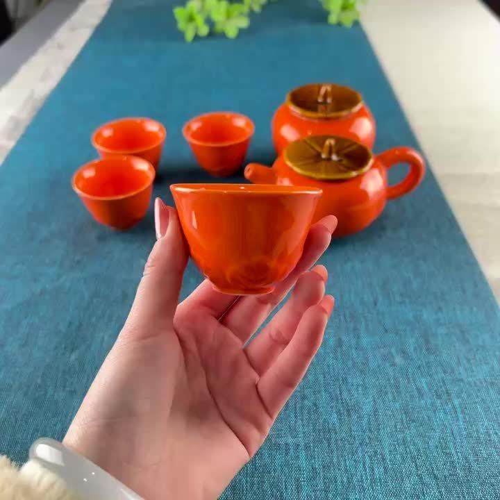 1 sada keramická čajová sada Čajová sada ve stylu tomel Vhodné pro rodinné posezení Cestování v přírodě Dárek k narozeninám Dárek k svátku Jarní festival Dárek Čajový doplněk