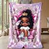 Royal Bubbles Fantasy Theme blanket Lightweight Warm Flannel Blanket Decorative Throw Blanket for Home Decoration