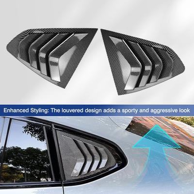 2pcs Rear Side Window Trim Spoiler for BMW X4 G02 2018      2024 Window Shutter Cover Louver Air Vents